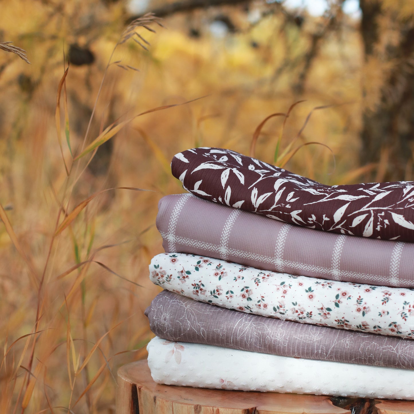 Discolored Note Below | Eleanor in Mocha | Unbrushed Rib Knit Fabric