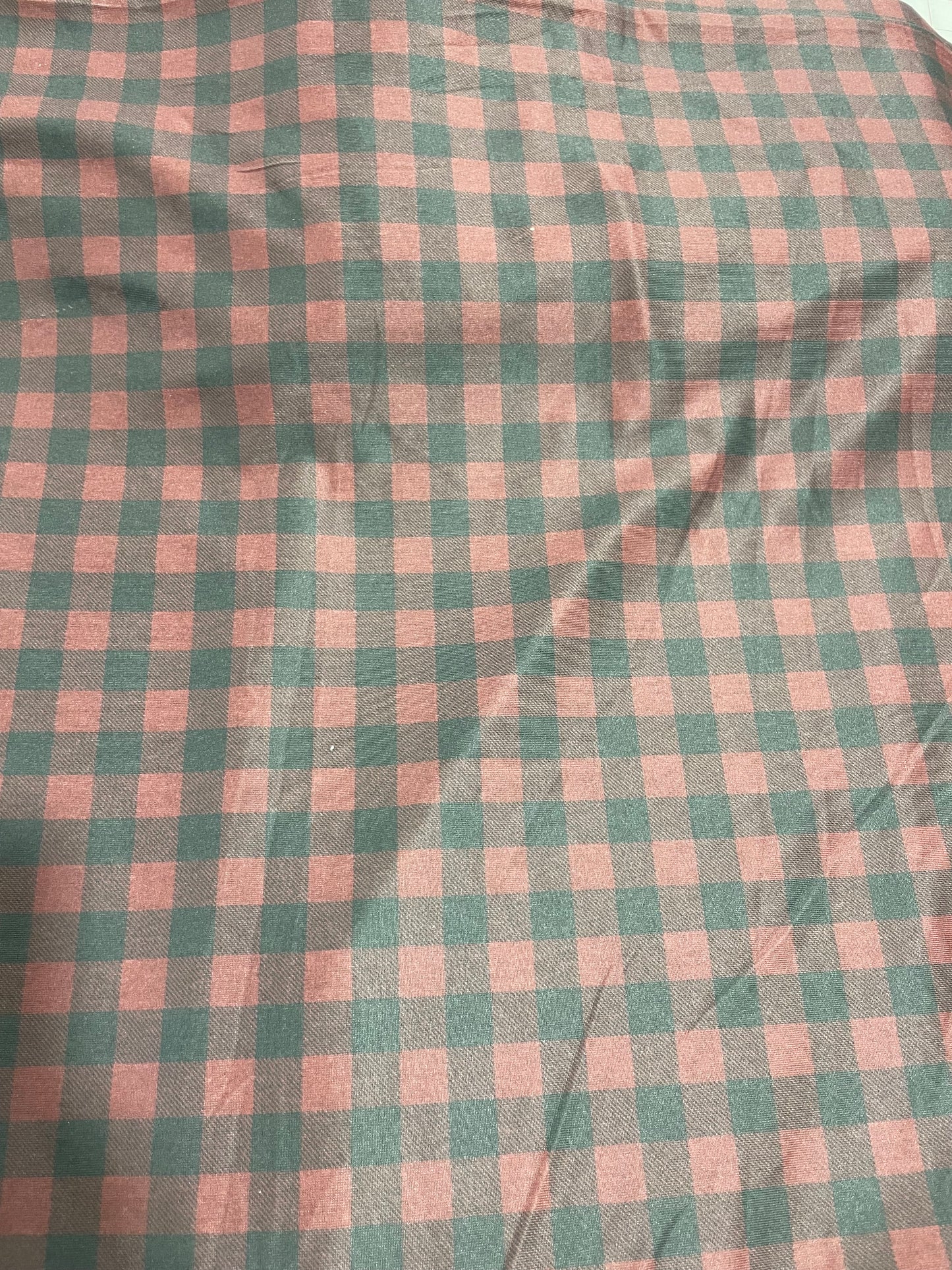 Slightly Imperfect - Read Below | Buffalo Plaid in Deep Red | Eureka Jersey Knit Fabric