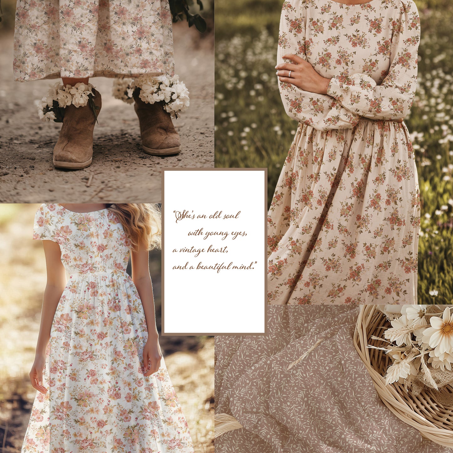 Hope Floral | Pebble Stone Knit Fabric