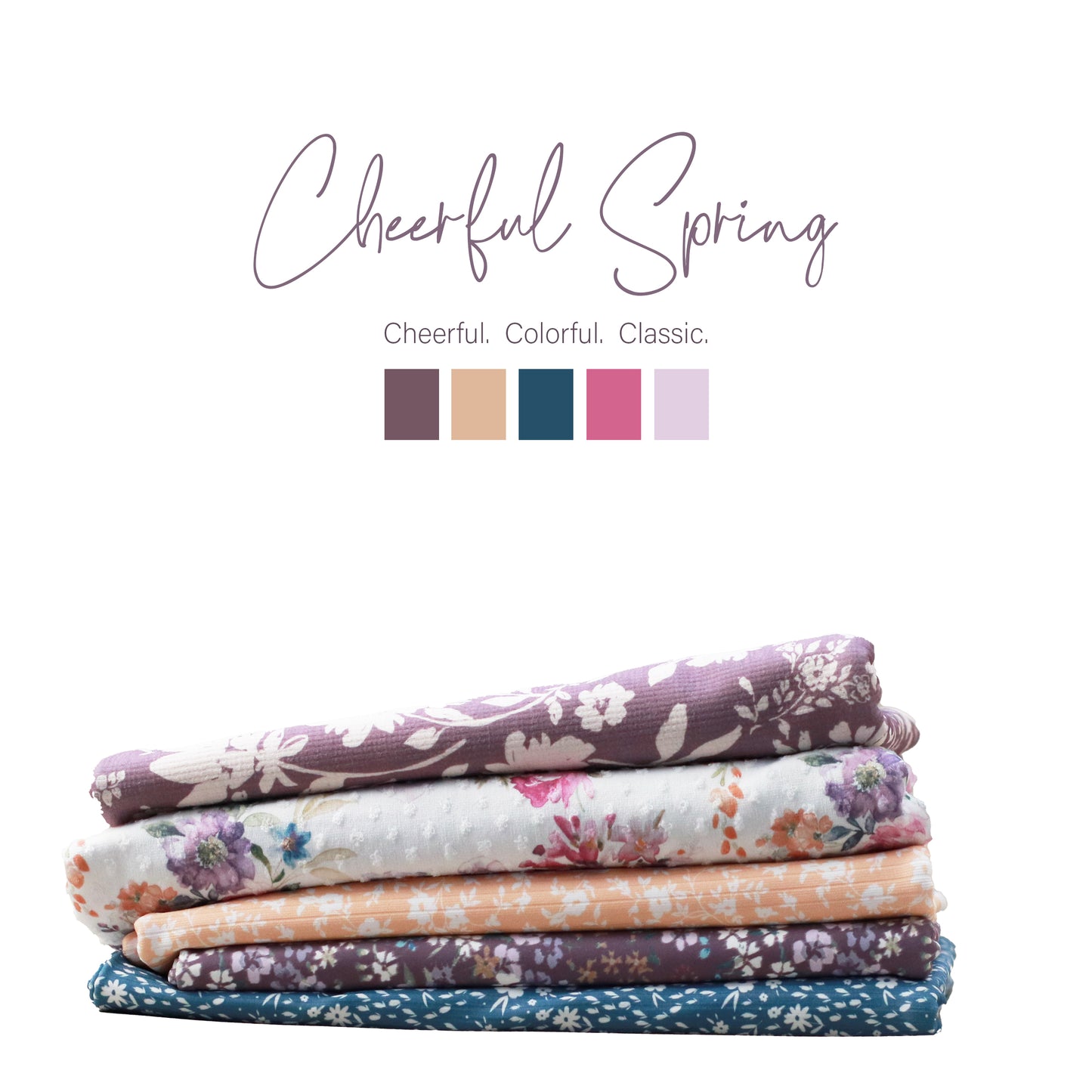 Alexandra Floral in Warm Yellow | Calgary Rib Knit Fabric