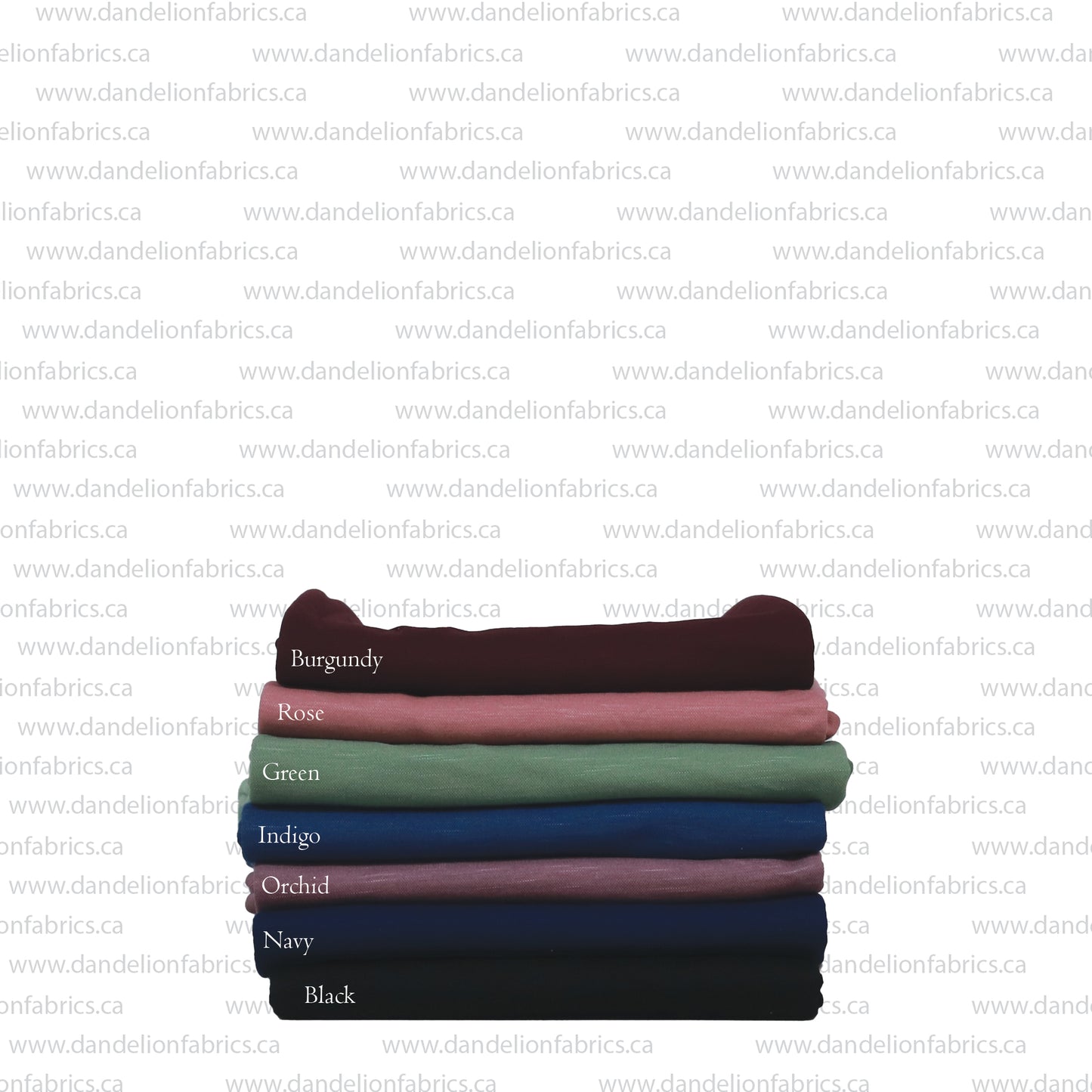 Faux Linen Fabric | Black