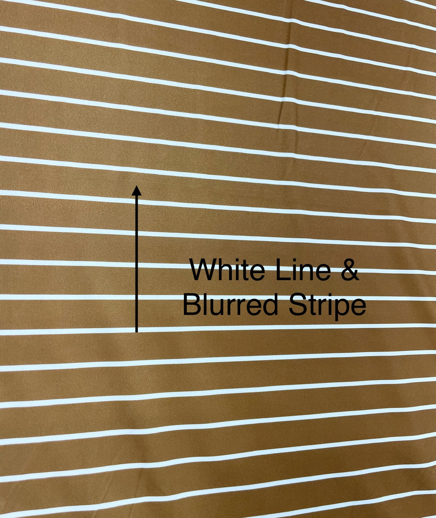 Flaw Notice Below | Shiloh Stripes in Camel | Eureka Jersey Knit Fabric