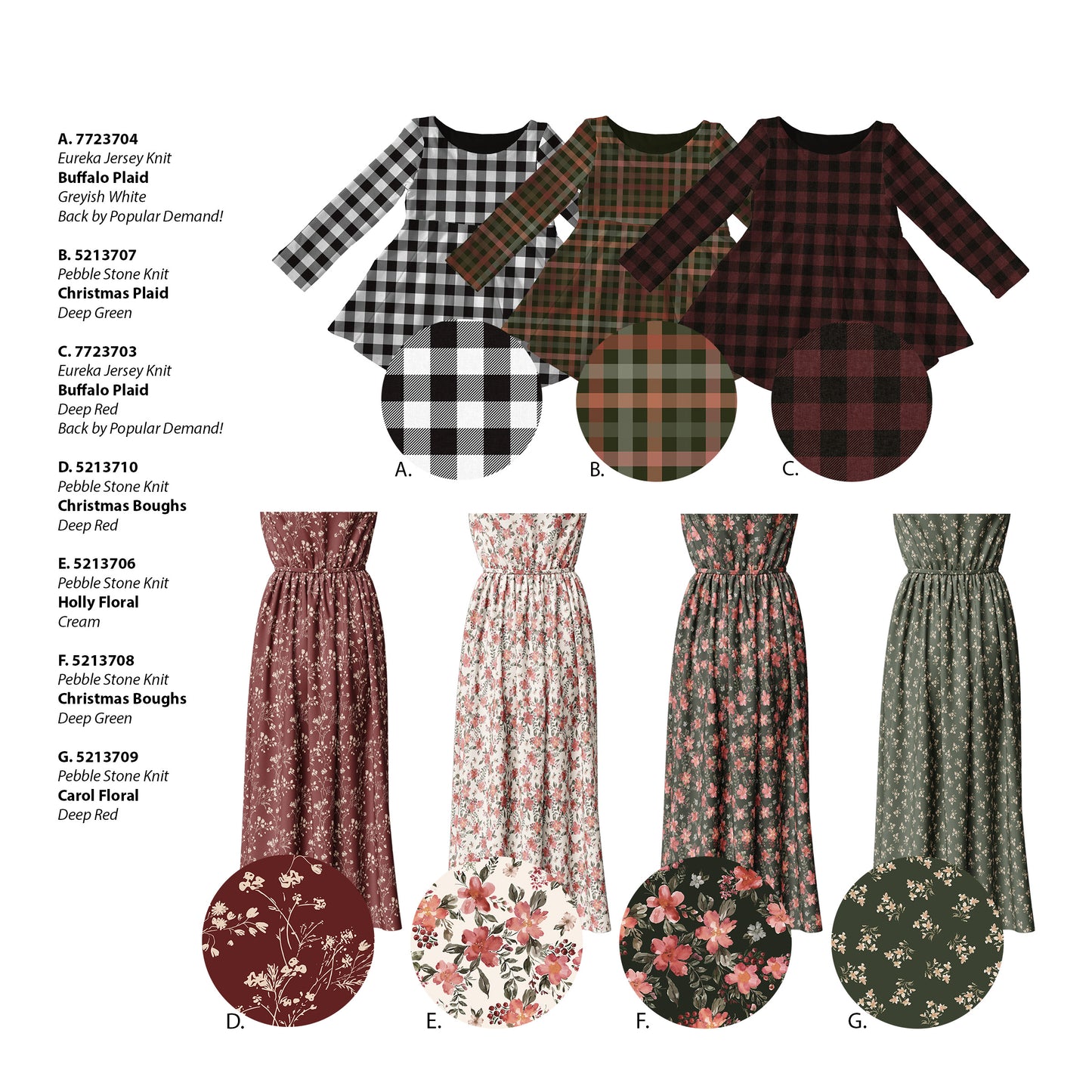 Slightly Imperfect - Read Below | Buffalo Plaid in Deep Red | Eureka Jersey Knit Fabric