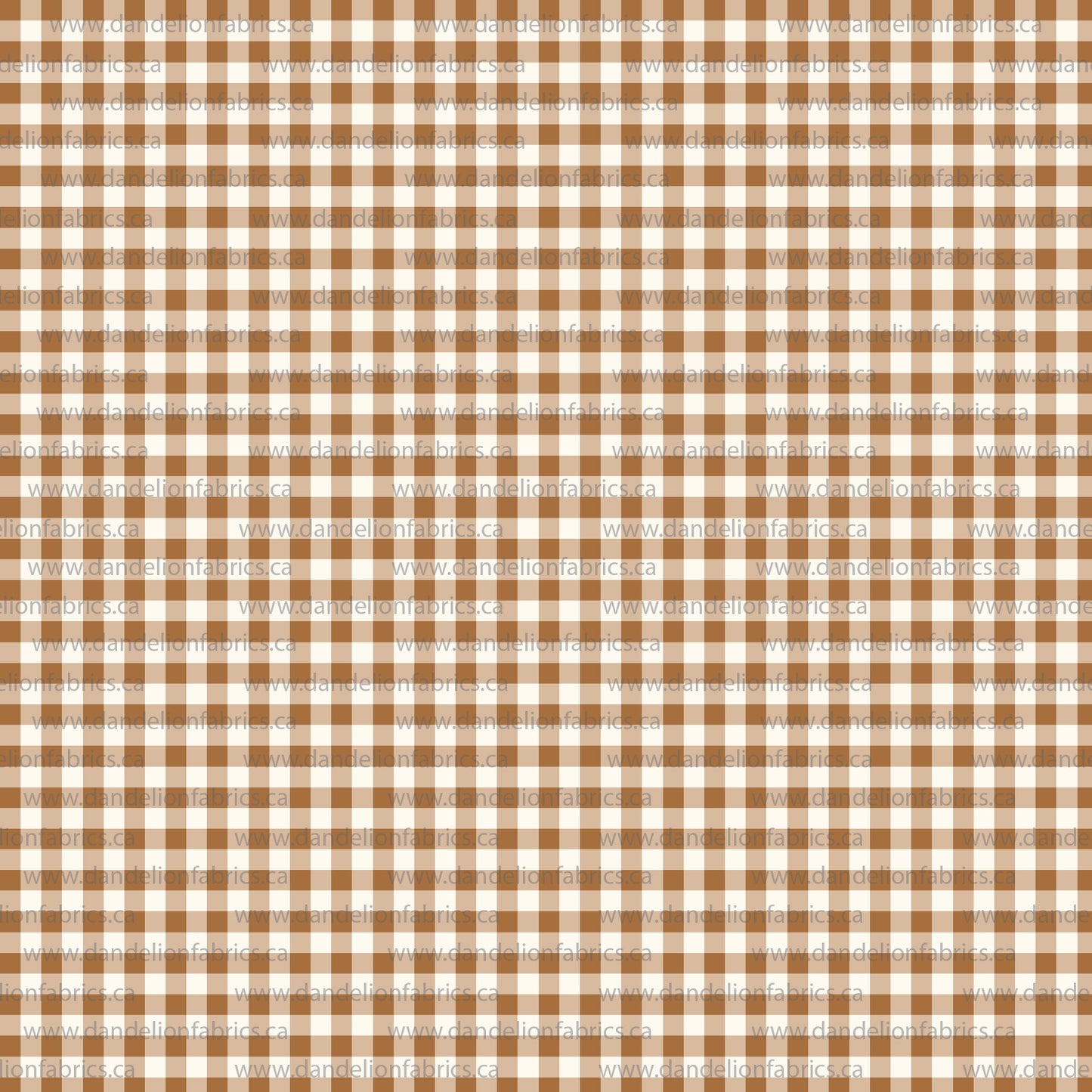 Berlin Gingham Plaid in Toasted Caramel | Eureka Jersey Knit Fabric
