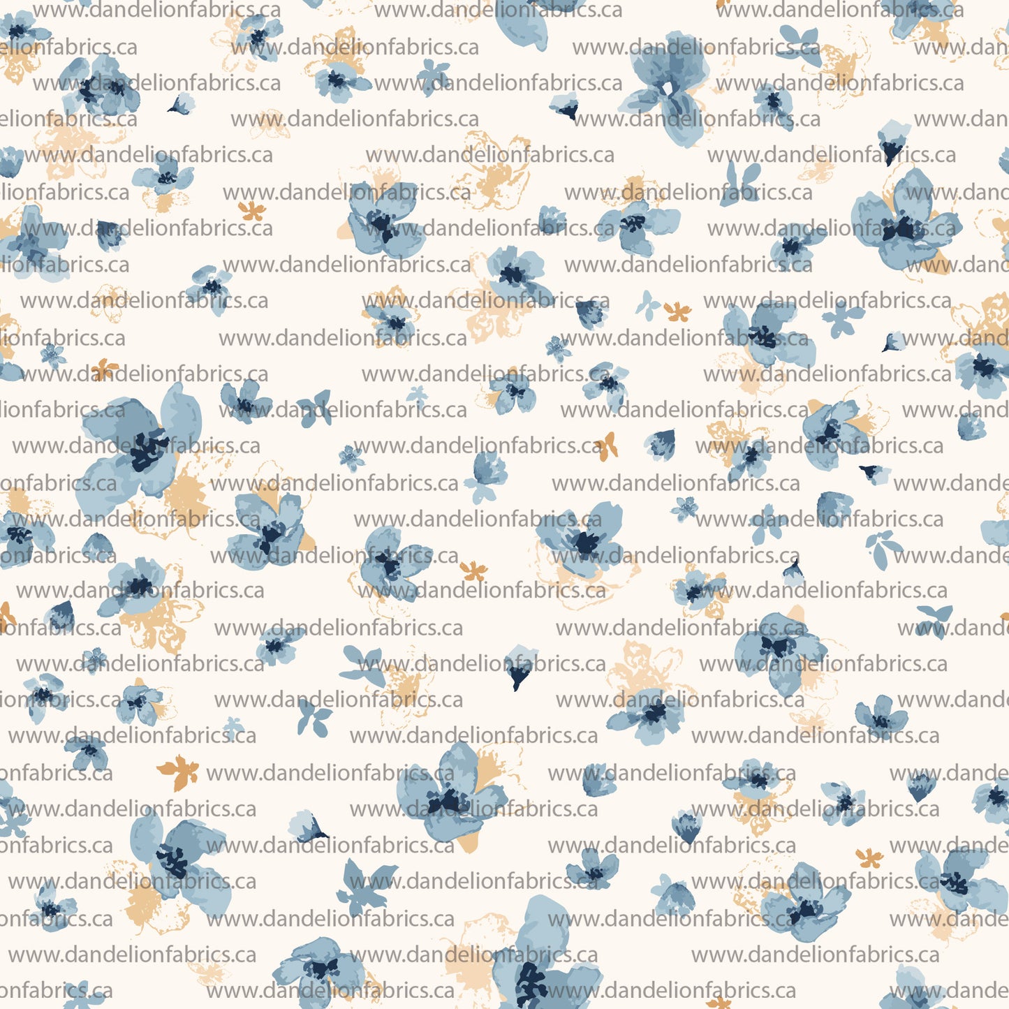 Bree Floral | Unbrushed Rib Knit Fabric