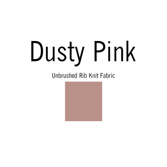 Dusty Pink Solid | Unbrushed Rib Knit Fabric