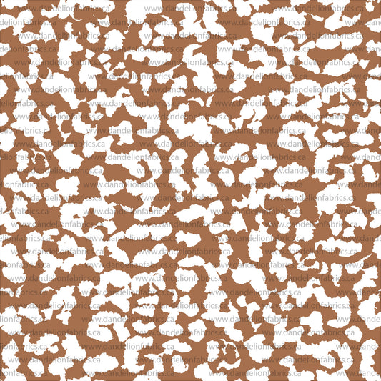 Vintage Abstract Print in Caramel Mocha | Summer Breeze Knit Fabric