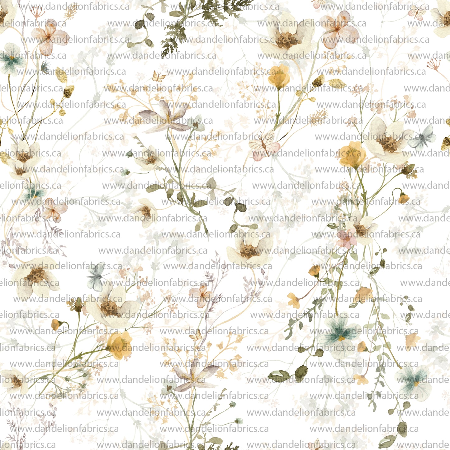 Sophie Floral | Unbrushed Rib Knit Fabric