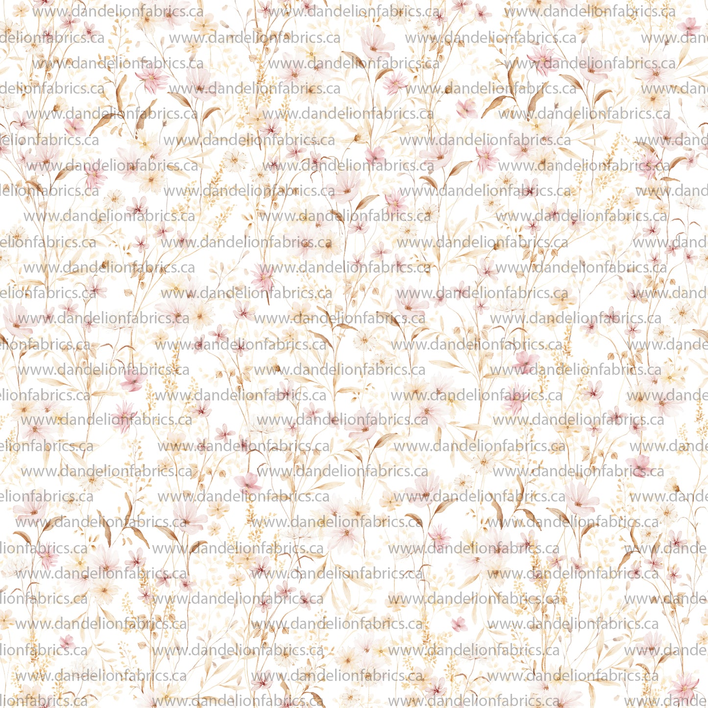 Samantha Floral | Unbrushed Rib Knit Fabric