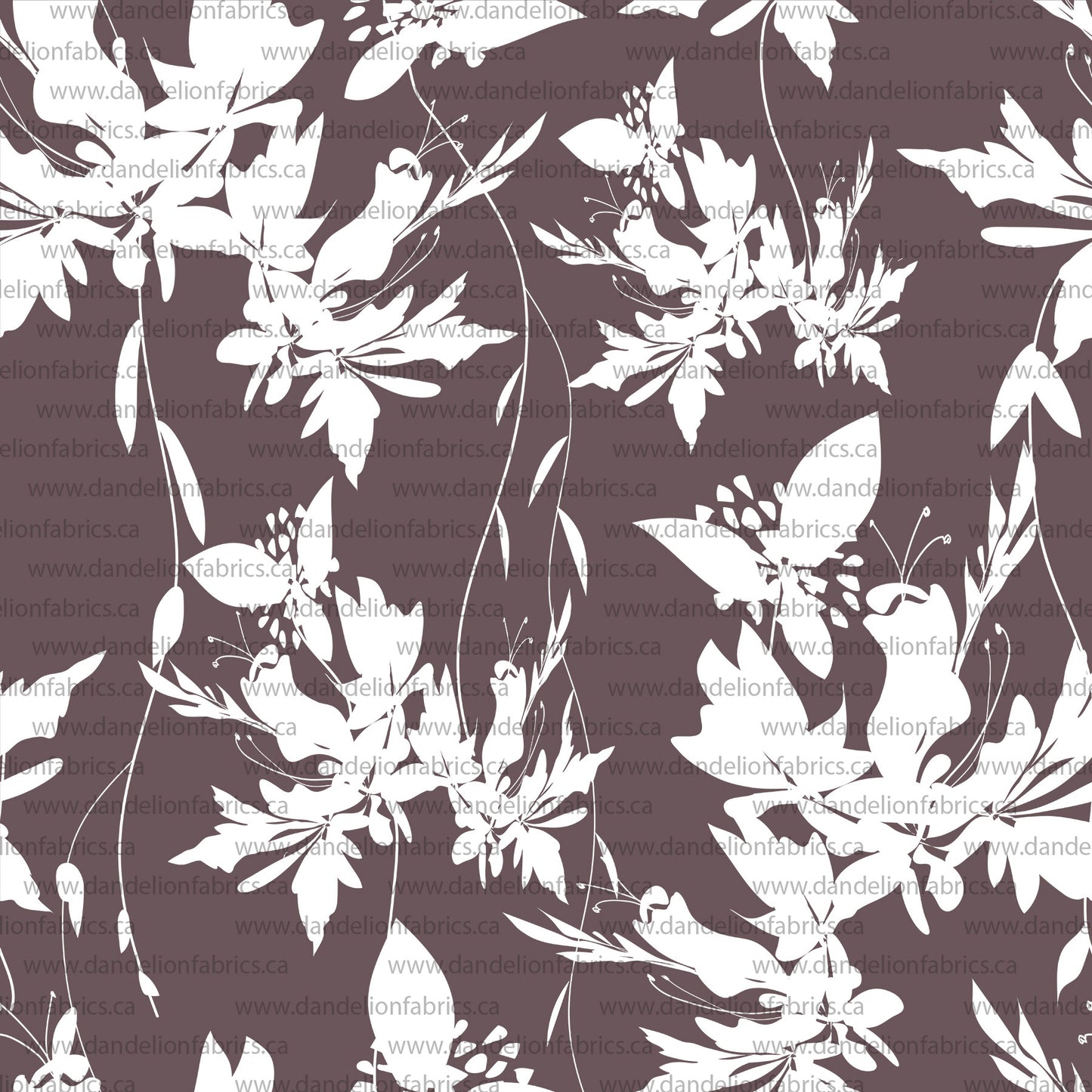 Quality Disclaimer Below | Whitney Floral in Plum | Pebble Stone Knit Fabric