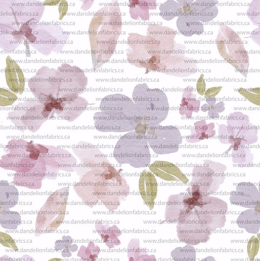 Harmony Floral | Swiss Dot Knit Fabric