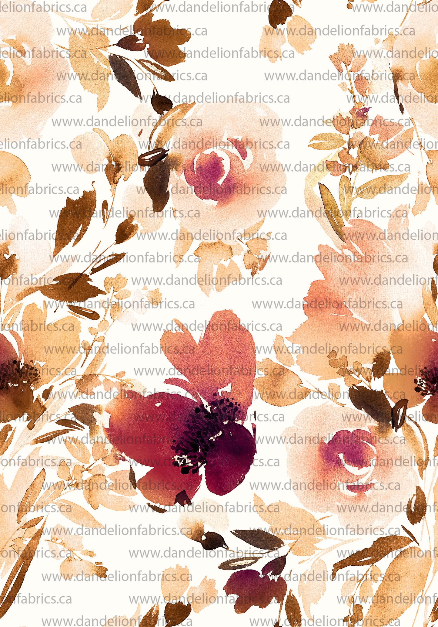 Felicity Floral | Unbrushed Rib Knit Fabric