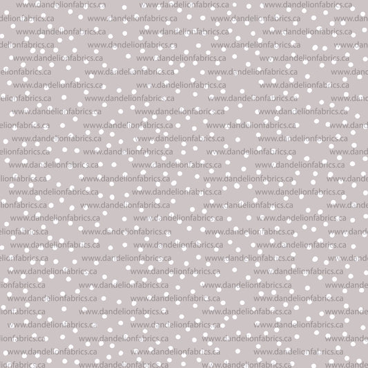 Scattered Dots in Neutral | Mini Rib Knit Fabric